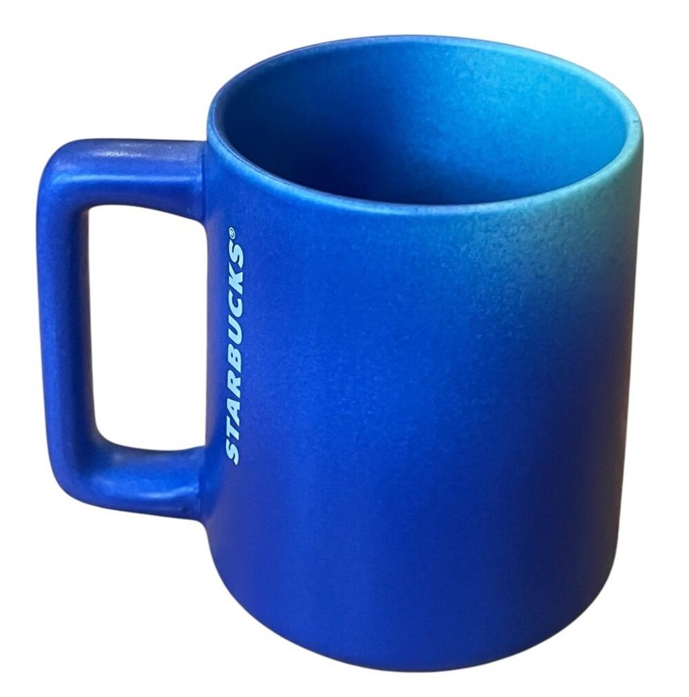 STARBUCKS Blue Turquoise Ombre Summer Ceramic Coffee Mug 14 fl oz 2020